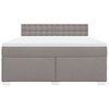 vidaXL &Kappa;&rho;&epsilon;&beta;ά&tau;&iota; Boxspring &mu;&epsilon; &Sigma;&tau;&rho;ώ&mu;&alpha; Taupe 180x200 &epsilon;&kappa;. &Upsilon;&phi;&alpha;&sigma;&mu;ά&tau;&iota;&nu;&omicron;