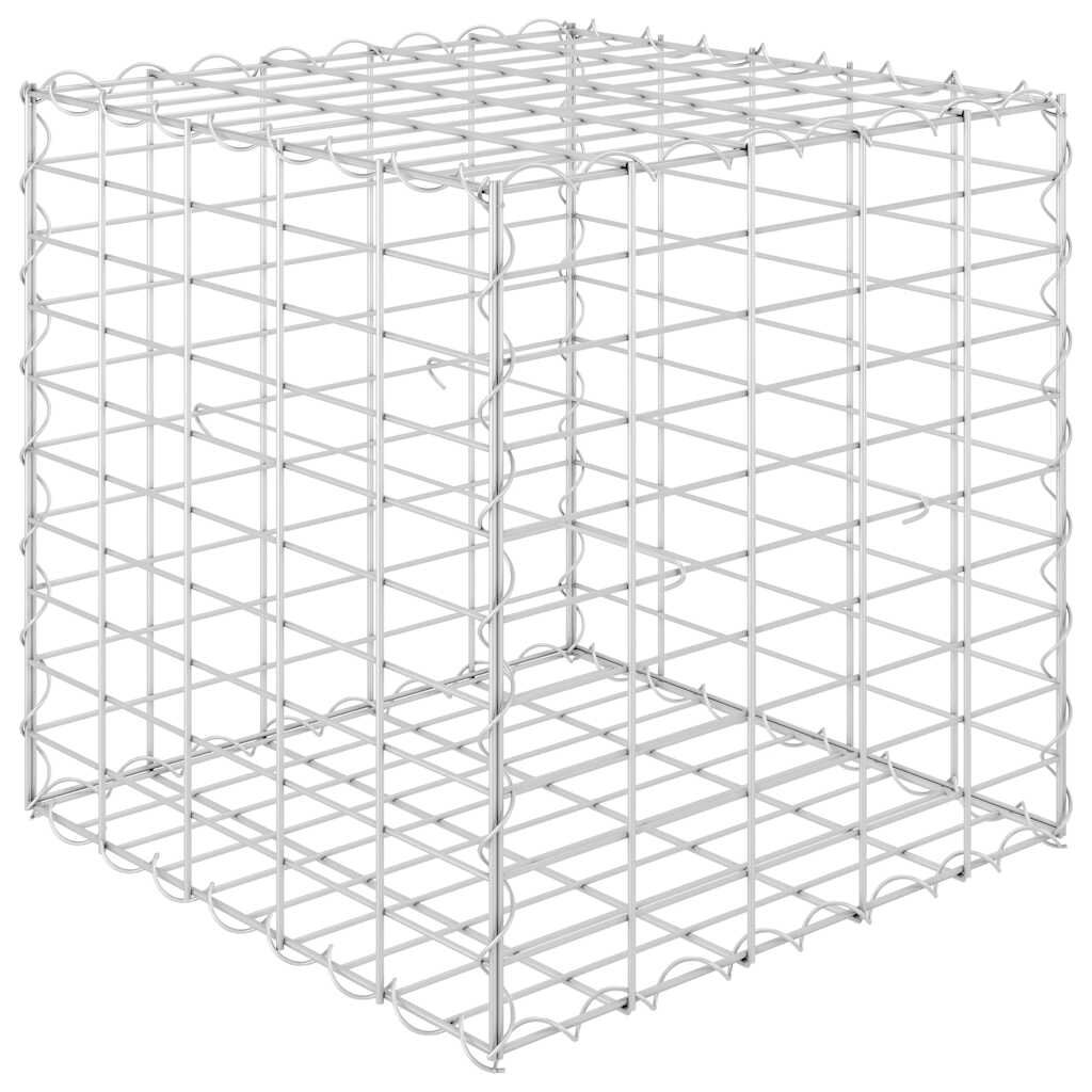 vidaXL Συρματοκιβώτιο Κύβος 50 x 50 x 50 εκ. από Ατσάλινο Σύρμα