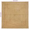 vidaXL Χαλί Μπεζ 240 x 240 cm Γιούτα