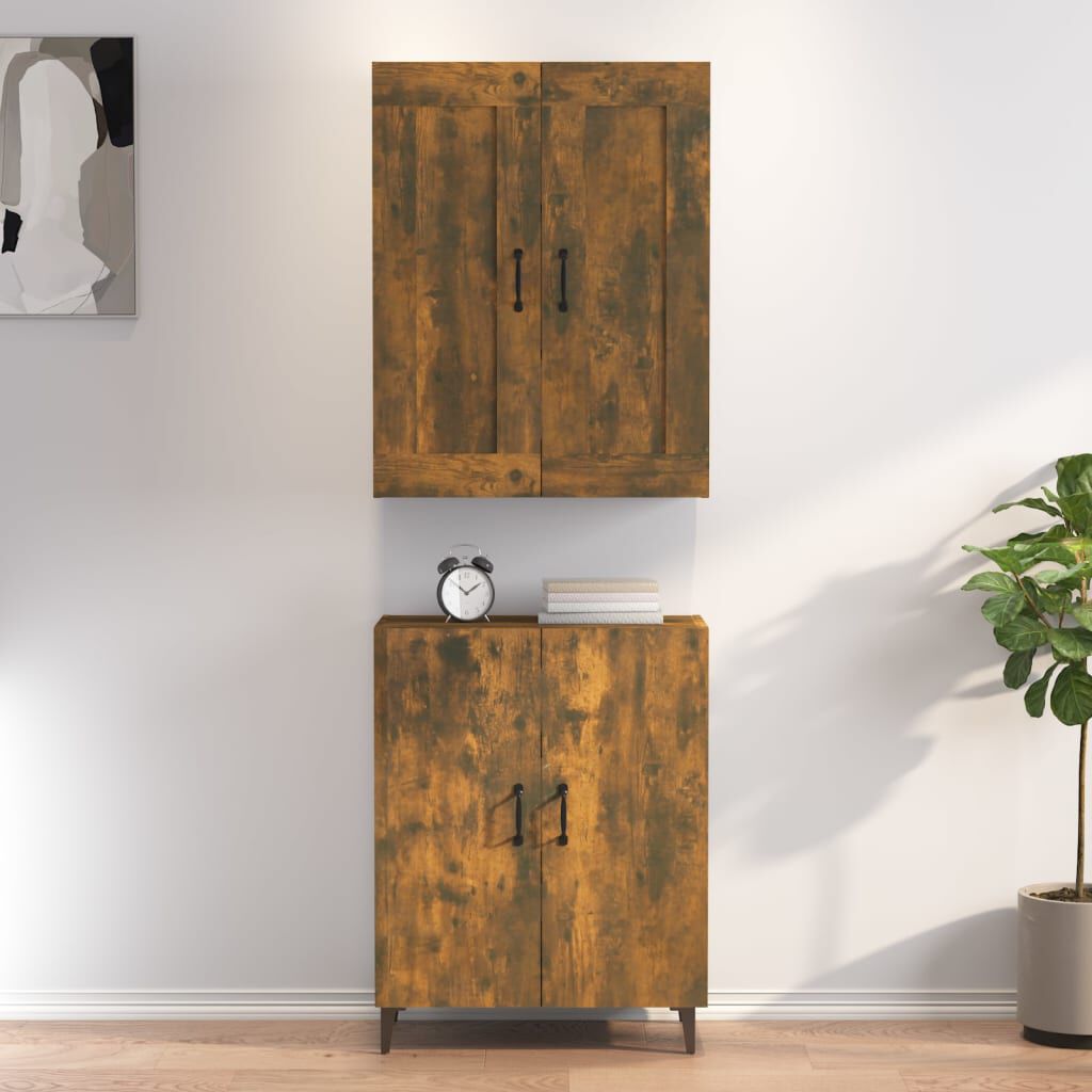 vidaXL Ντουλάπα Καπνιστή δρυς 70x34x180 cm από Επεξεργασμένο Ξύλο