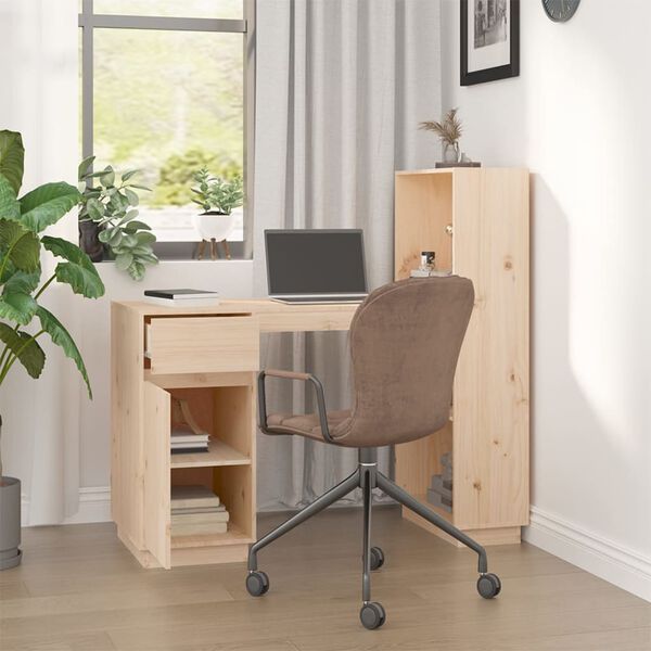 vidaXL Γραφείο 110 x 53 x 117 εκ. από Μασίφ Ξύλο Πεύκου