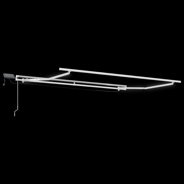 vidaXL Μηχανισμός Ανασυρόμενης Τέντας με LED Μπεζ 300x250 εκ
