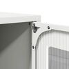 vidaXL Highboard Λευκό 68x39x107 cm Ατσάλι