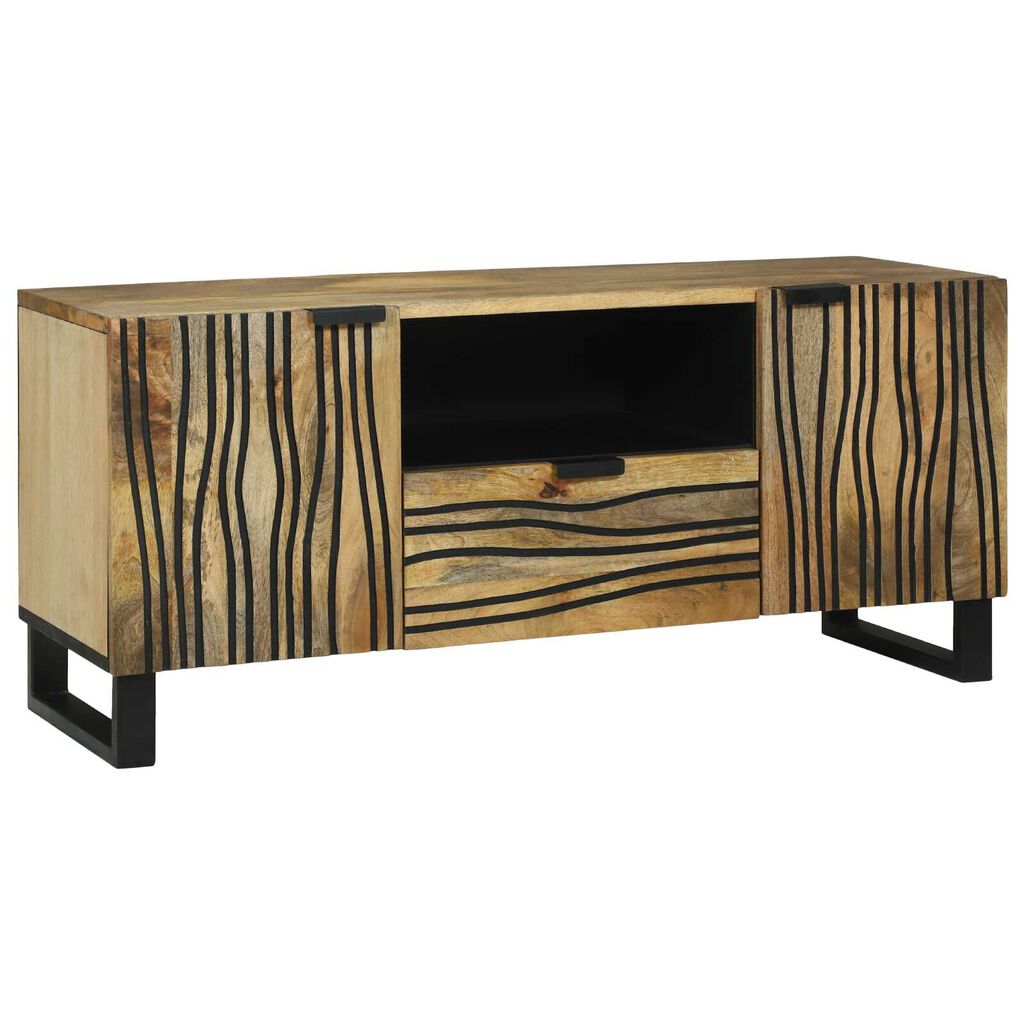 vidaXL Ντουλάπα Τηλεόρασης 105x33.5x46 cm Μασίφ Ξύλο Μάνγκο