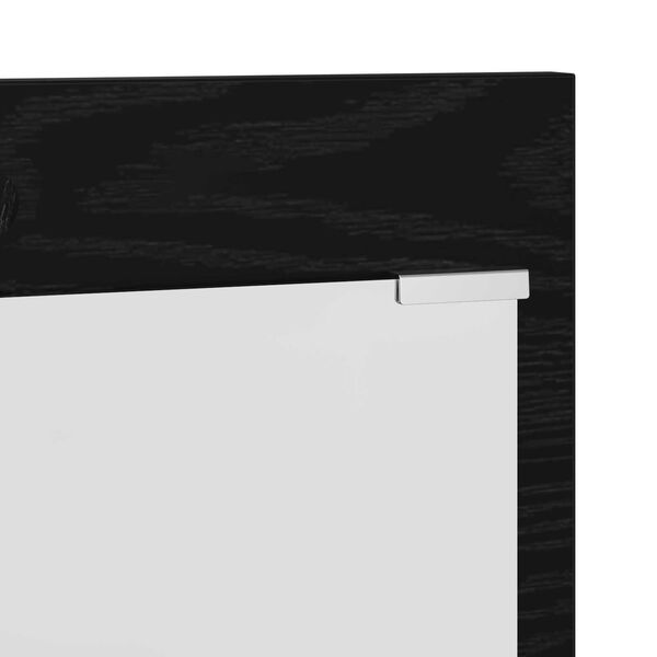 vidaXL Τοίχου Κρεμάστρα Μαύρη Δρυς 70 x 10 x 90 εκ. Επεξεργασμένο ξύλο