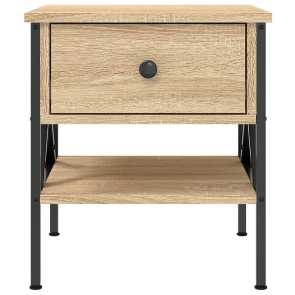 vidaXL Κομοδίνο Sonoma Δρυς 40 x 42 x 45 εκ. από Επεξεργασμένο Ξύλο
