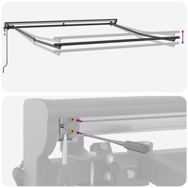 vidaXL Σκηνίτσα Αναδιπλούμενη Ανοιχτό γκρι 300x250 εκ. Ύφασμα