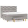 vidaXL &Kappa;&rho;&epsilon;&beta;ά&tau;&iota; Boxspring &mu;&epsilon; &Sigma;&tau;&rho;ώ&mu;&alpha; &Alpha;&nu;. &Pi;&rho;ά&sigma;&iota;&nu;&omicron; 160x200&epsilon;&kappa; &Upsilon;&phi;&alpha;&sigma;&mu;ά&tau;&iota;&nu;&omicron;