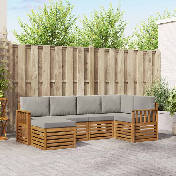 vidaXL &Sigma;&epsilon;&tau; &Kappa;&alpha;&nu;&alpha;&pi;έ 6 pcs &Phi;&upsilon;&sigma;&iota;&kappa;ό &kappa;&alpha;&iota; &Alpha;&nu;&omicron;&iota;&chi;&tau;ό &Gamma;&kappa;&rho;&iota; &Sigma;&tau;&epsilon;&rho;&epsilon;ό &Xi;ύ&lambda;&omicron; &Alpha;&kappa;&alpha;&kappa;ί&alpha;&sigmaf;