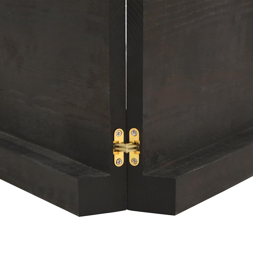vidaXL Ράφι Τοίχου Σκούρο Καφέ 180x40x(2-6) εκ. Επεξ. Μασίφ Ξύλο Δρυός