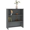 vidaXL Πάνω Μέρος Ντουλαπιού HAMAR Γκρι 85x35x100 εκ. Μασίφ Πεύκο