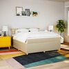 vidaXL &Kappa;&rho;&epsilon;&beta;ά&tau;&iota; Boxspring &mu;&epsilon; &Sigma;&tau;&rho;ώ&mu;&alpha; &Kappa;&rho;&epsilon;&mu; 180x200 &epsilon;&kappa;. &Upsilon;&phi;&alpha;&sigma;&mu;ά&tau;&iota;&nu;&omicron;