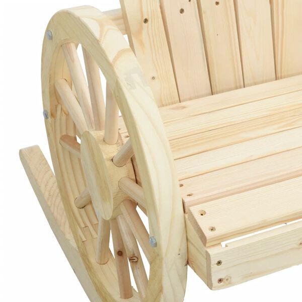 vidaXL Καρέκλα Adirondack Κουνιστή από Μασίφ Ξύλο Ελάτης