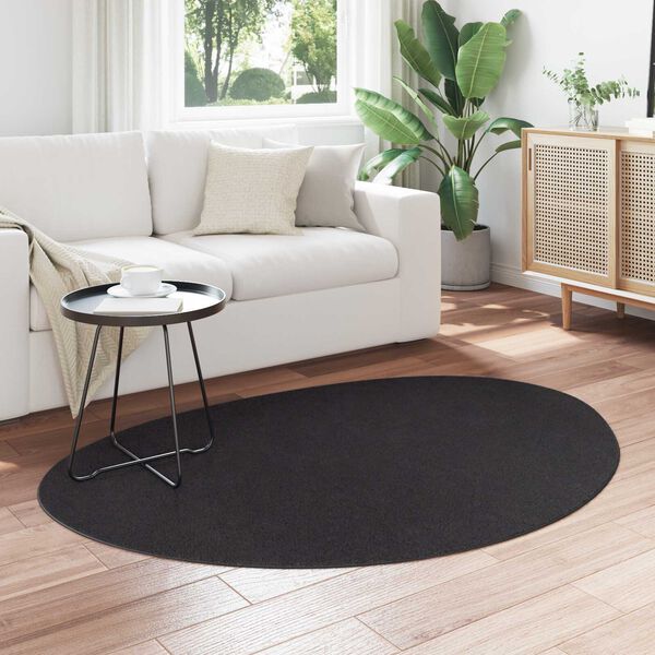 vidaXL Χαλί Μαύρο 120 x 170 cm Πολυεστέρας