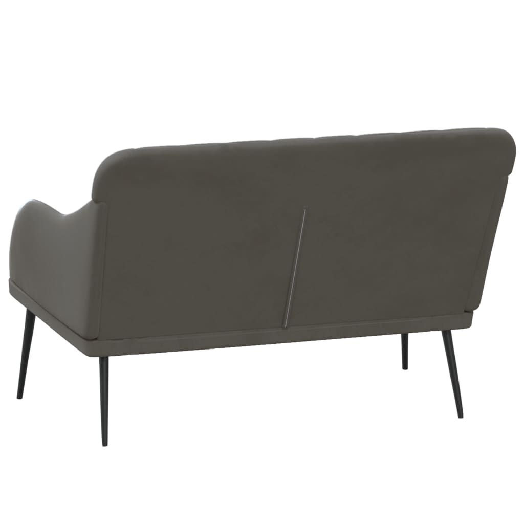 vidaXL Πάγκος Σκούρο Γκρι 110x76x80 εκ. Βελούδινος