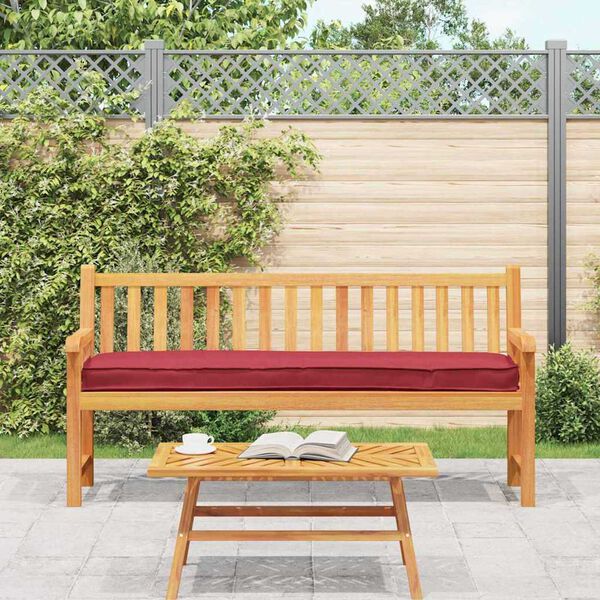 vidaXL Μαξιλάρι παλέτας Μπορντό 200 x 40 x 8 εκ. Ύφασμα Oxford