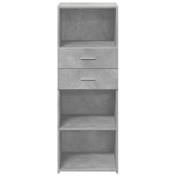 vidaXL Ντουλάπι Γκρι Σκυρ. 45x42,5x124 εκ. από Επεξεργασμένο Ξύλο