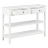 vidaXL Κονσόλα Λευκή 110 x 35 x 80 εκ. από MDF