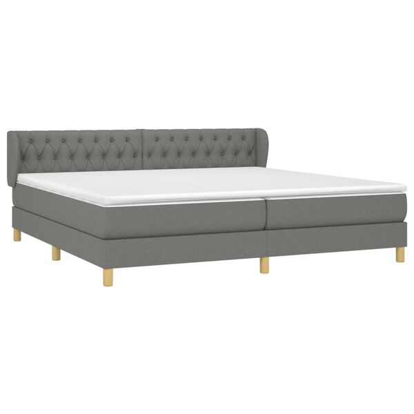 vidaXL &Kappa;&rho;&epsilon;&beta;ά&tau;&iota; Boxspring &mu;&epsilon; &Sigma;&tau;&rho;ώ&mu;&alpha; &Sigma;&kappa;&omicron;ύ&rho;&omicron; &Gamma;&kappa;&rho;&iota; 200x200 &epsilon;&kappa;. &Upsilon;&phi;&alpha;&sigma;&mu;ά&tau;&iota;&nu;&omicron;