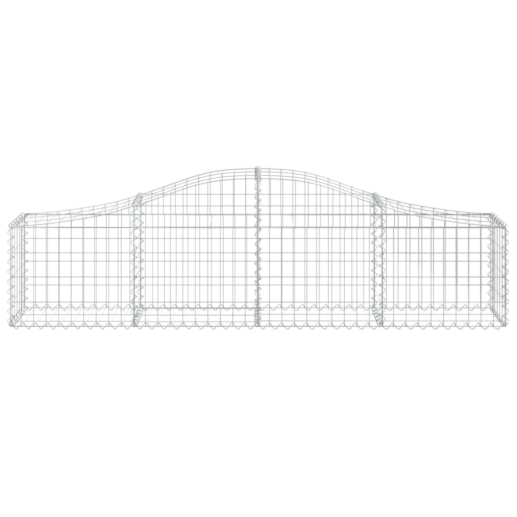 vidaXL Συρματοκιβώτια Τοξωτά 11 τεμ. 200x30x40/60 εκ. Γαλβαν. Ατσάλι