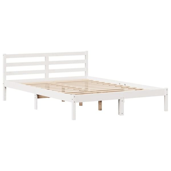 vidaXL Κρεβάτι Βιβλιοθήκη Χωρίς Στρώμα 120x190 εκ Μασίφ Ξύλο Πεύκου