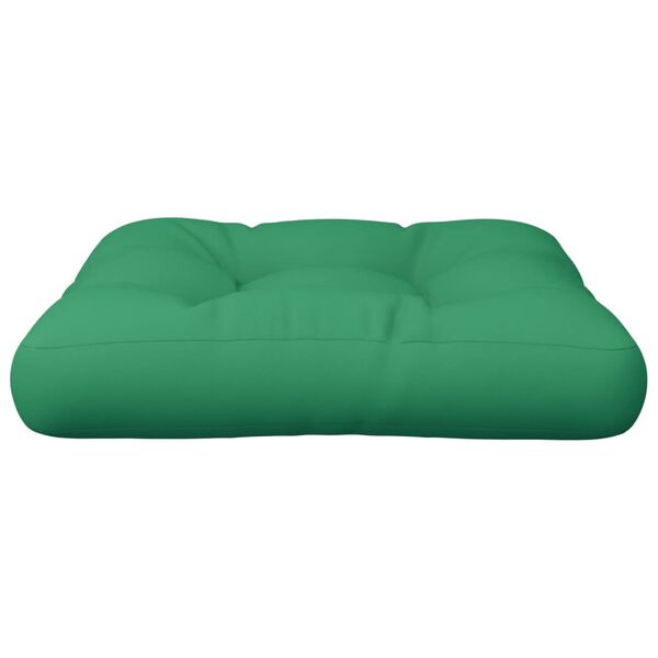 vidaXL Μαξιλάρι Παλέτας Πράσινο 58 x 58 x 10 εκ. από Ύφασμα