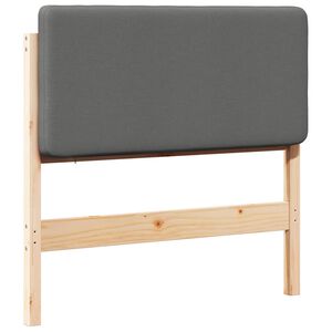 vidaXL Ταπετσαρισμένο κεφαλάρι με κεφαλάρι Καφέ και Ανοιχτό Γκρι 75 cm