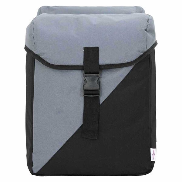 vidaXL Τσάντα Ποδηλάτου Μαύρο και Γκρι 15.5 x 31.5 x 40 εκ Πολυεστέρας