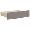 vidaXL Καναπές Κρεβάτι Συρόμενος Taupe 80x200 εκ. Υφασμάτινος Συρτάρια
