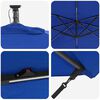 vidaXL Ομπρέλα Cantilever Banana Μπλε 249 x 249 x 250 εκ.
