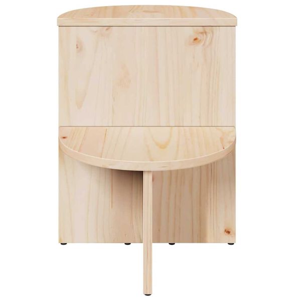vidaXL Τραπεζάκι Πλευράς Φυσικό 50 x 40 x 50 εκ Μασίφ ξύλο πεύκου