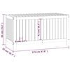 vidaXL Μπαούλο Αποθήκευσης Κήπου 121x55x64 εκ από Μασίφ Ξύλο Πεύκου