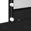 vidaXL Κομοδίνο Μαύρη δρυς 100 x 40 x 120 εκ. Επεξεργασμένο ξύλο