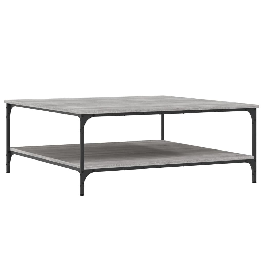vidaXL Τραπεζάκι Σαλονιού Γκρι Sonoma 100x100x40 εκ Επεξεργασμένο Ξύλο