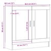 vidaXL Βιβλιοθήκη Παλιό Ξύλο 82,5 x 30,5 x 80 εκ. Μοριοσανίδα