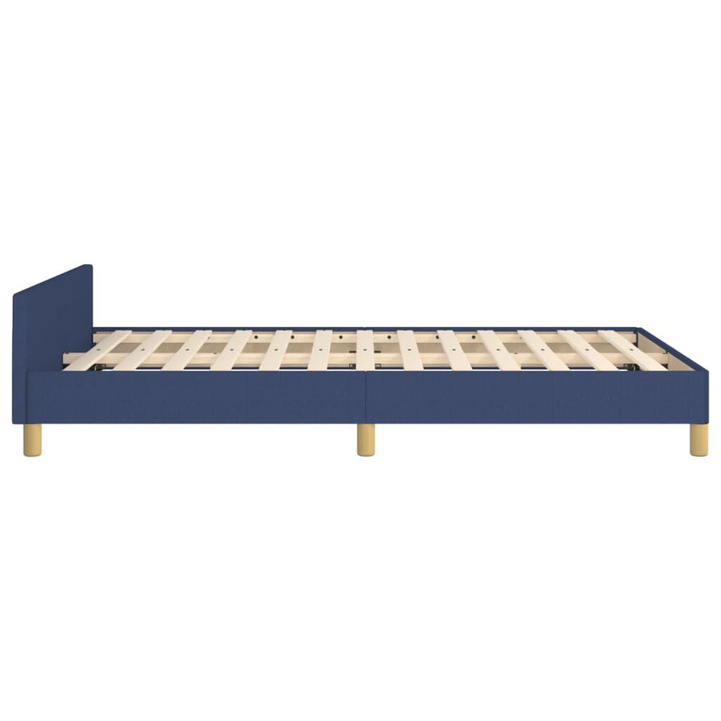 vidaXL Πλαίσιο κρεβατιού χωρίς στρώμα μπλε 120x200cm ύφασμα