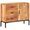 vidaXL Ντουλάπι με Συρτάρια 88 x 30 x 73 εκ. από Μασίφ Ξύλο Ακακίας