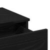 vidaXL Κομοδίνο Μαύρη δρυς 100 x 40 x 120 εκ. Επεξεργασμένο ξύλο