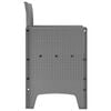 vidaXL Καρέκλα Κήπου 4 pcs Ανοιχτό γκρι 53 x 49 x 85 εκ. PP
