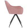 323087 vidaXL Dining Chairs 2 pcs Pink Velvet