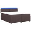 vidaXL &Kappa;&rho;&epsilon;&beta;ά&tau;&iota; Box Spring &mu;&epsilon; &Sigma;&tau;&rho;ώ&mu;&alpha; &kappa;&alpha;&iota; LED &Sigma;&kappa;&omicron;ύ&rho;&omicron; &Kappa;&alpha;&phi;έ 200 x 200 cm