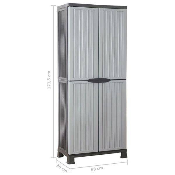 vidaXL Πλαστικό Ντουλάπι 68 x 39 x 171,5 εκ.