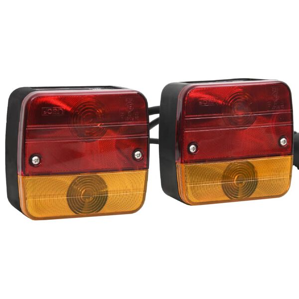 vidaXL Φώτα Τρέιλερ 2 τεμ. Κόκκινα 10,5x5x9,5 εκ. Κλασ. Λαμπτήρας 12V
