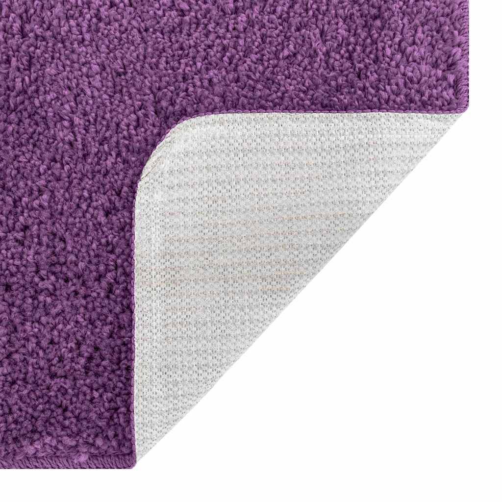 vidaXL Πατάκι μπάνιου 3 pcs Μοβ 50 x 50 cm Πολυπροπυλένιο