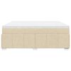 vidaXL &Kappa;&rho;&epsilon;&beta;ά&tau;&iota; Boxspring &mu;&epsilon; &Sigma;&tau;&rho;ώ&mu;&alpha; &Kappa;&rho;&epsilon;&mu; 200x200 &epsilon;&kappa;. &Upsilon;&phi;&alpha;&sigma;&mu;ά&tau;&iota;&nu;&omicron;