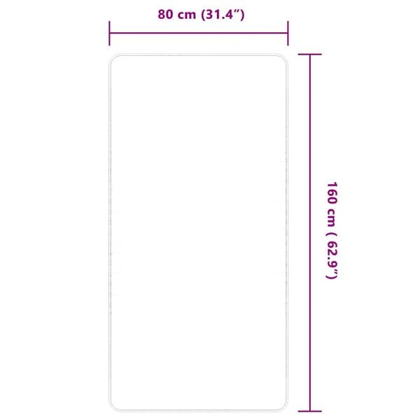 vidaXL Χαλί Φυσικό Χρώμα 80 x 130 εκ. Γιούτα με Υπόστρωμα από Λάτεξ