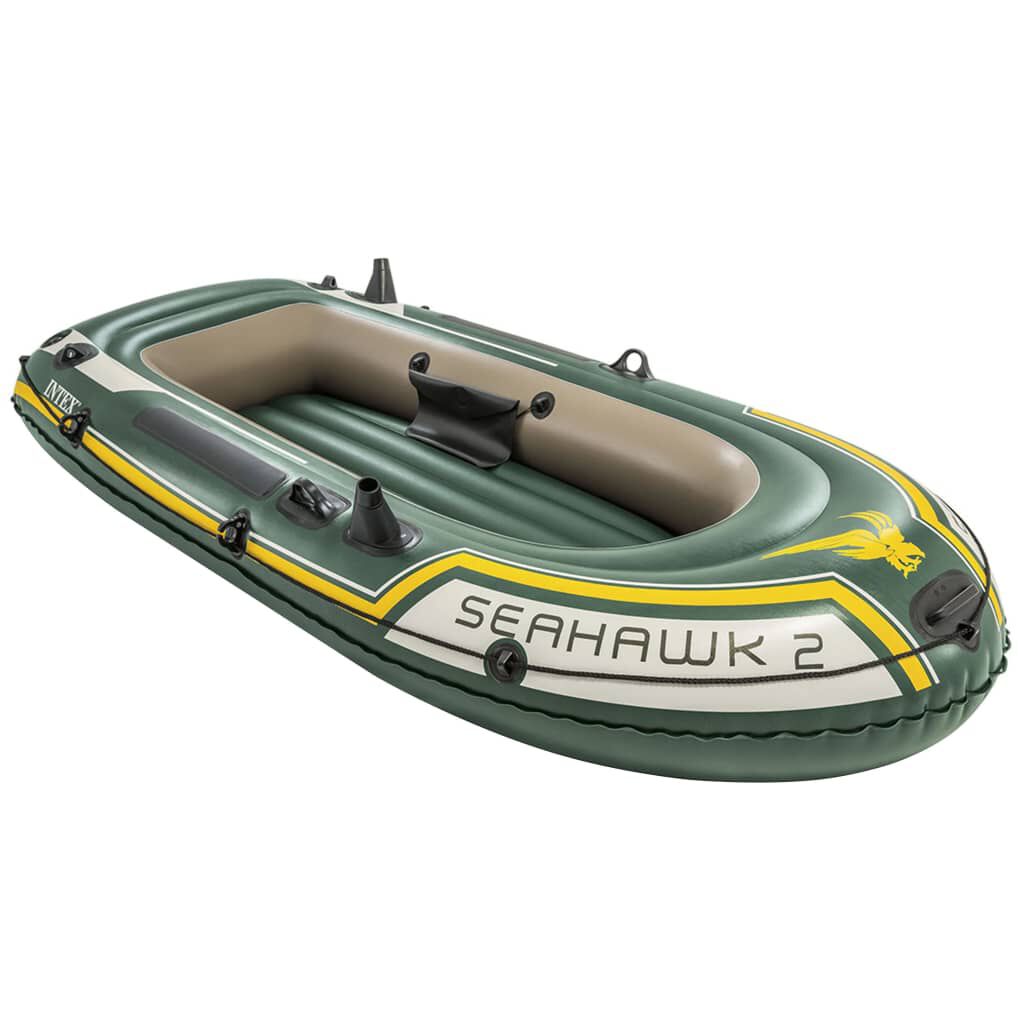 Intex Σετ Φουσκωτού Σκάφους Seahawk 2 με Κινητήρα και Βάση