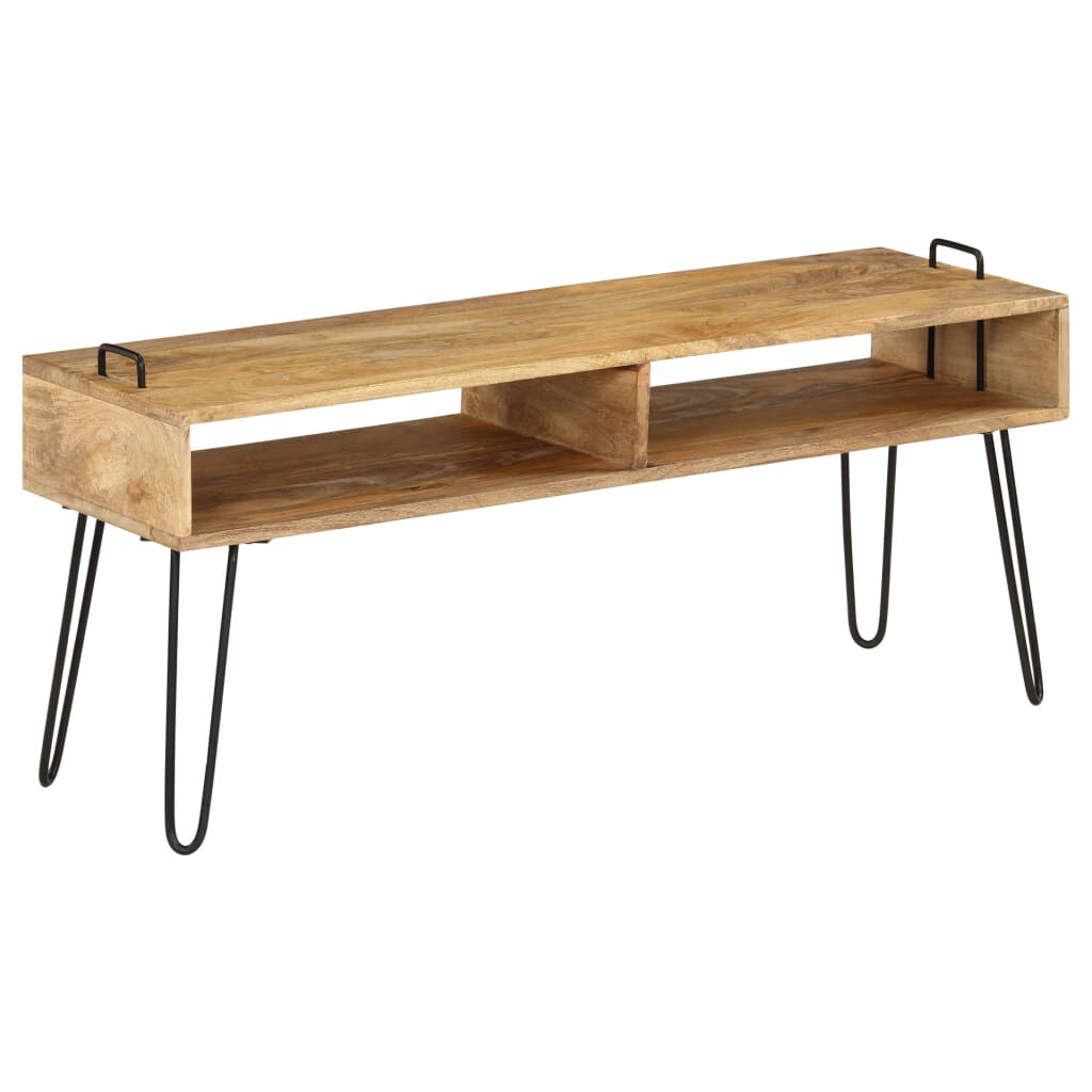 vidaXL Έπιπλο Τηλεόρασης 110 x 35 x 45 εκ. από Μασίφ Ξύλο Μάνγκο