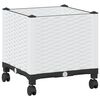 vidaXL &Kappa;ή&pi;&omicron;&sigmaf; &Gamma;&lambda;&alpha;&sigma;&tau;&rho;ά&kappa;&iota; &mu;&epsilon; &Rho;&omicron;&delta;ά&kappa;&iota;&alpha; &Lambda;&epsilon;&upsilon;&kappa;ό 40 x 40 x 48 cm PP