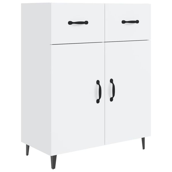 vidaXL Ντουλάπι Γυαλιστερό Λευκό 69,5x34x90 εκ. Επεξεργασμένο Ξύλο